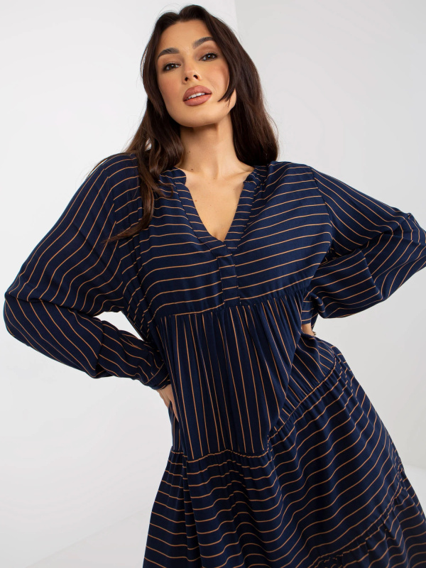 Šaty D73771M30361A2 tmavě modré S