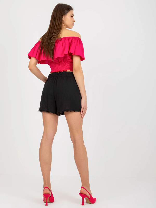 Šortky D73760M61531KH Fresh Made Barva: Černá, Velikost: XS