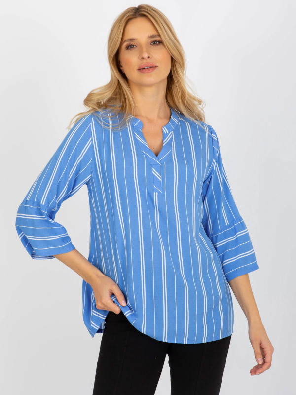 Dámská halenka D73771M11062C modrá - FPrice XL