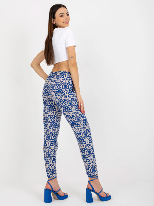 Dámské kalhoty D73770M61869J tmavě modré - FPrice XXL