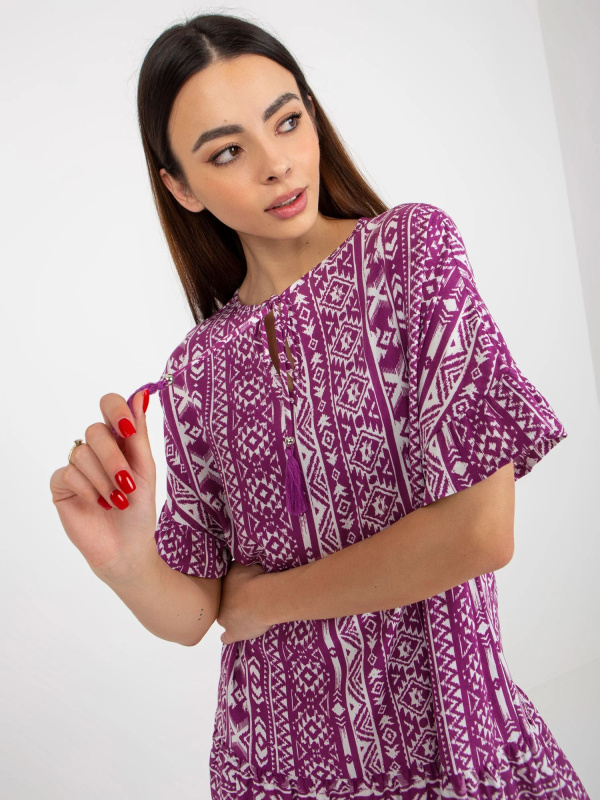 Dámské šaty D73771M30306C fialové - FPrice M