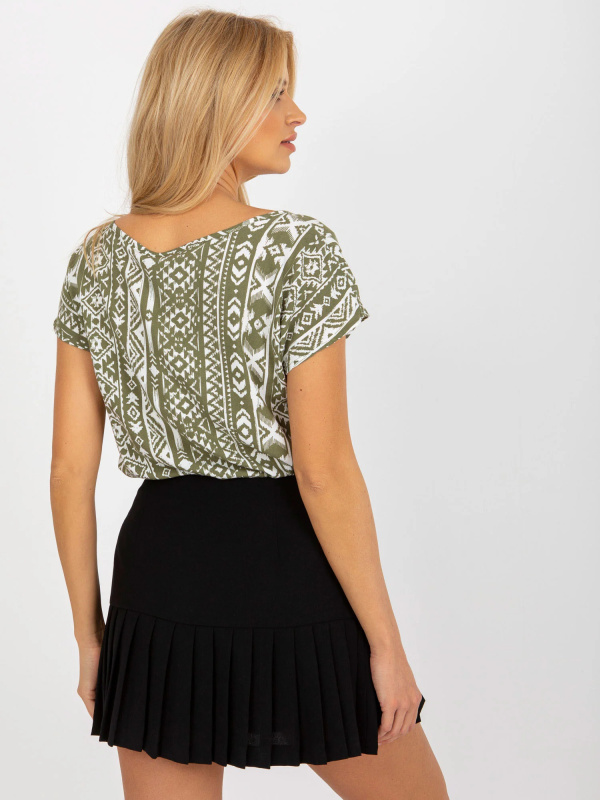Dámská halenka D73771R10978P khaki barva - FPrice M