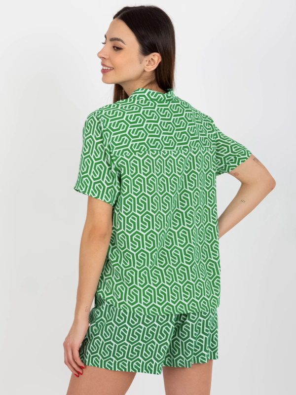 Dámská halenka D73771M11063A zelená - FPrice M