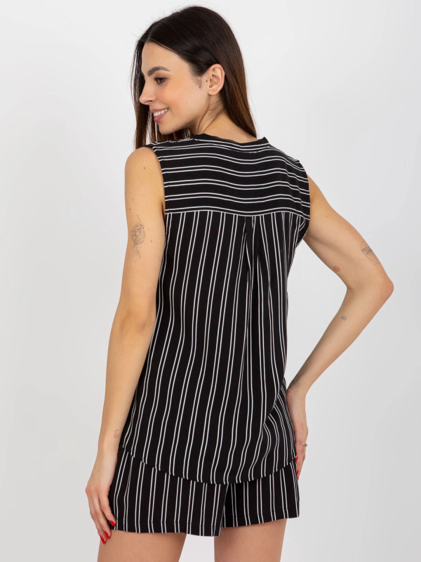 Dámská halenka D73771R11115A černá - FPrice XXL