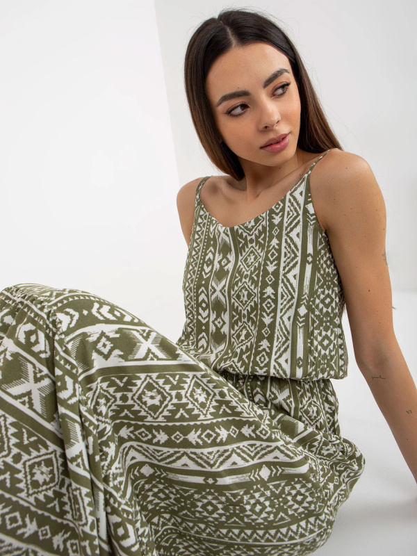 Dámské šaty D73771R30313B khaki - FPrice M