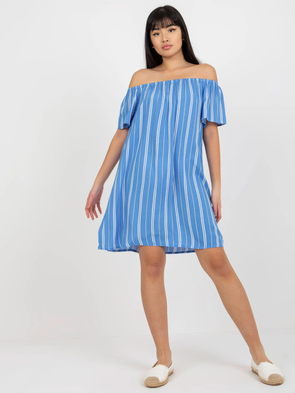 Dámské šaty  D73771R30145J bílo-modré - FPrice XS
