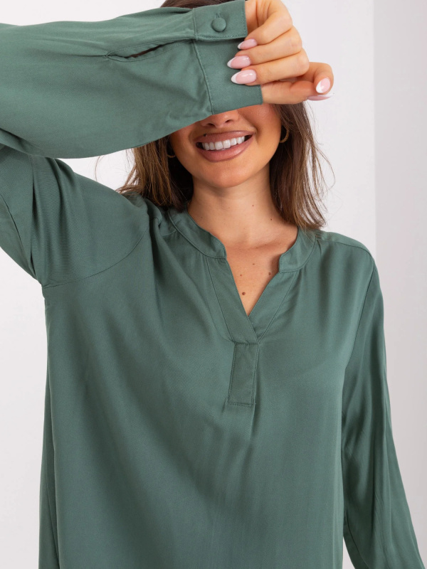 Halenka D73792M11081A khaki barva XL