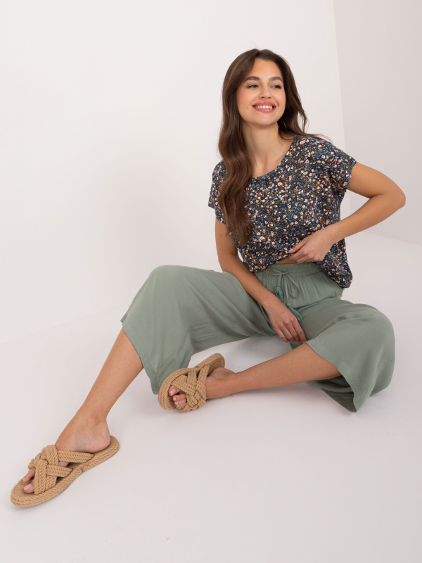 Kalhoty D73761Z62237B khaki XS