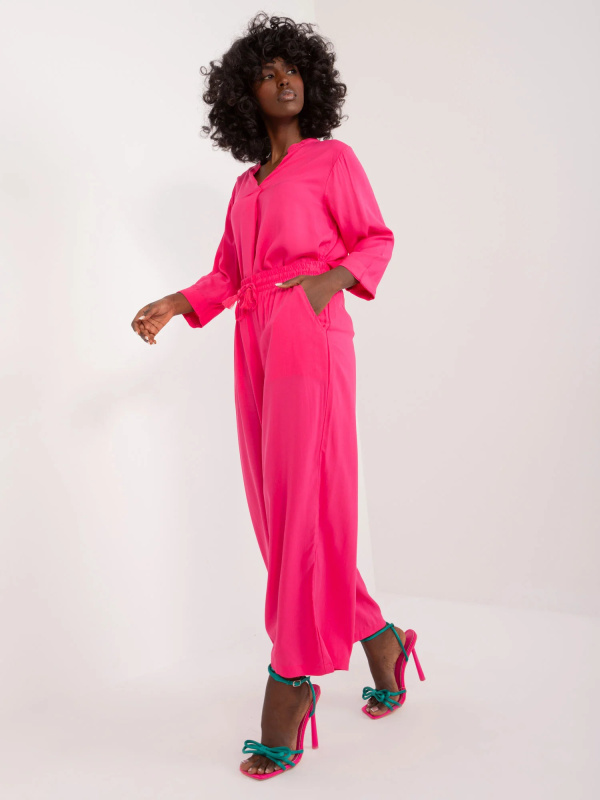 Kalhoty D73761M62237D fuchsiová L