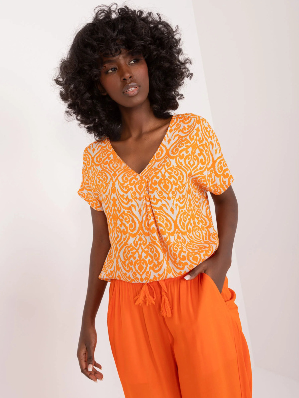 Halenka D73771M11171A oranžová S