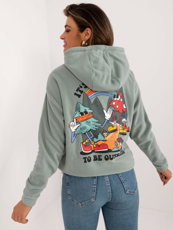 Mikina D20005M02679A Sublevel Barva: Zelená, Velikost: S