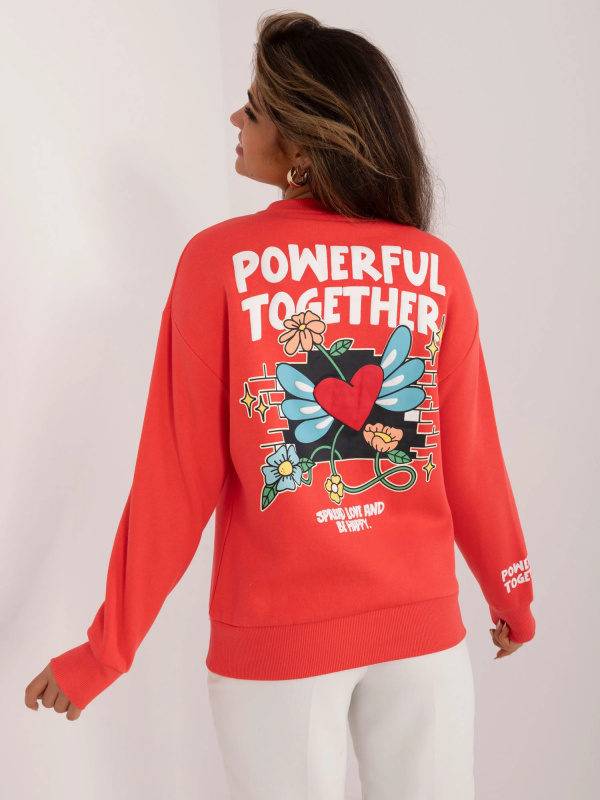 Mikina D10600T02568E coral L