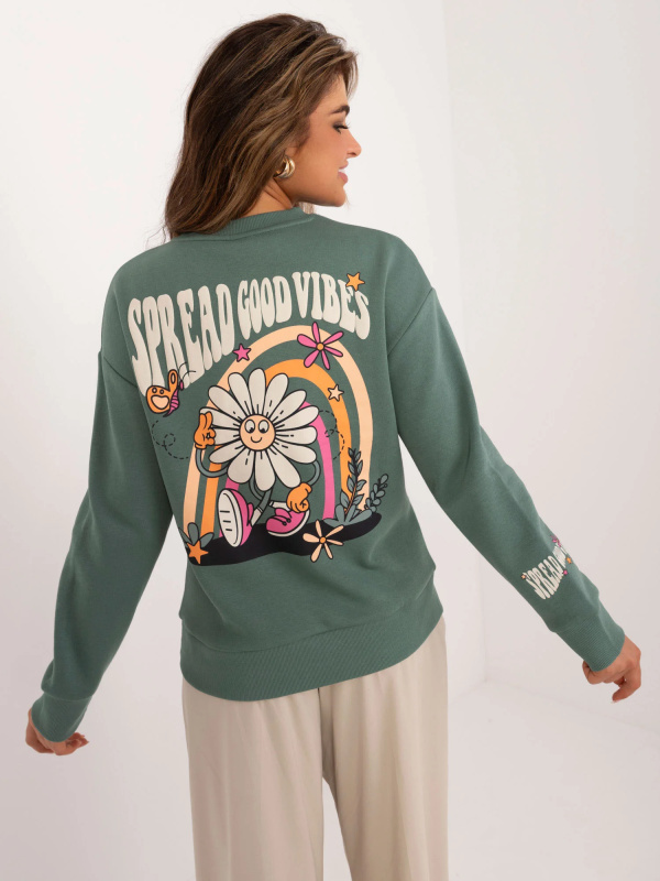 Mikina D10600T02568E khaki S