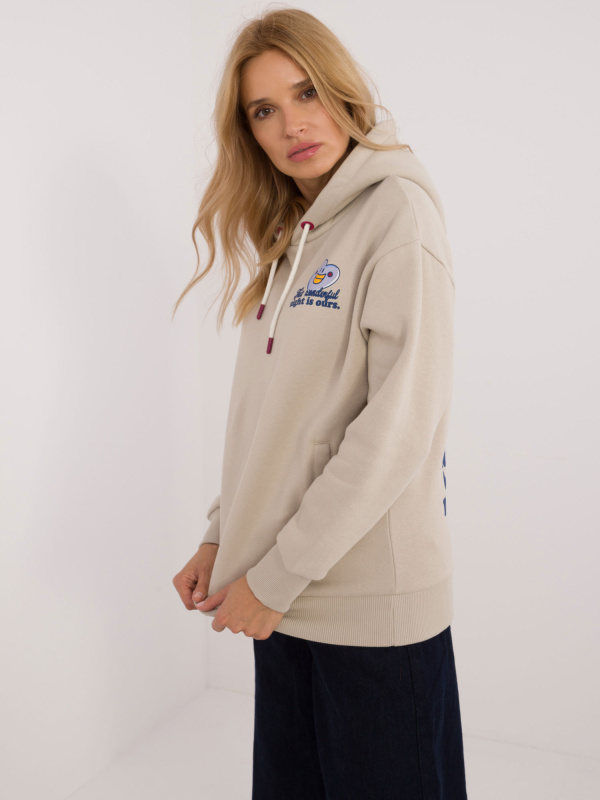 Sublevel Dámská mikina -D10600T02420I Barva: Béžová, Velikost: L