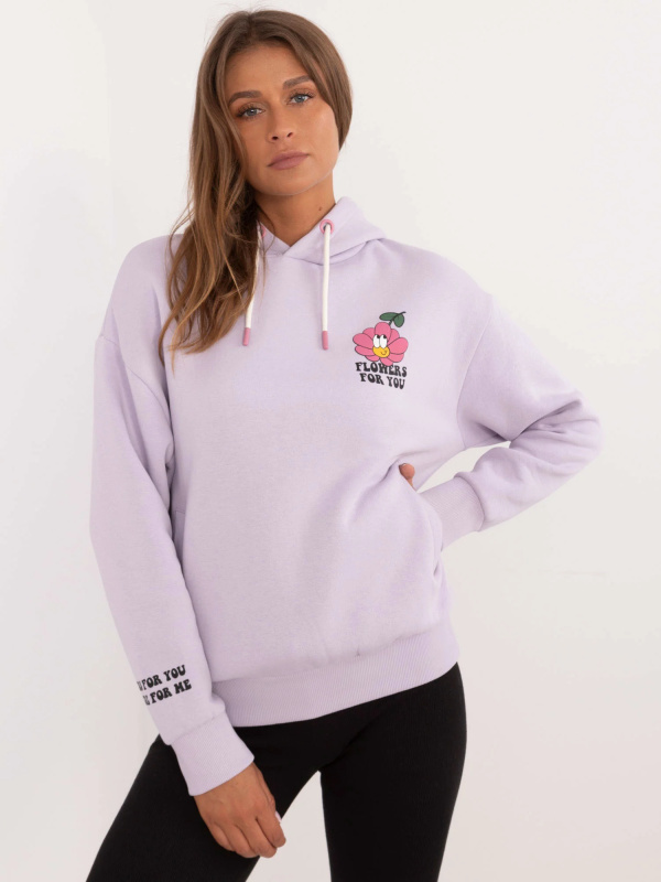 Sublevel Dámská mikina -D10600T02420I Barva: Fialová, Velikost: XL