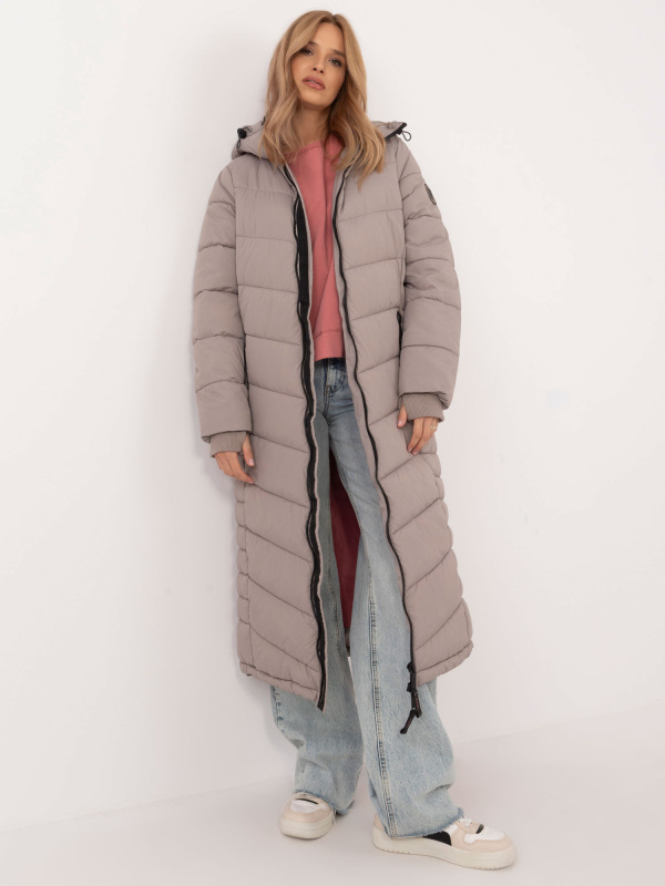 Kabát D51160XB44540A1 tmavě lila XL