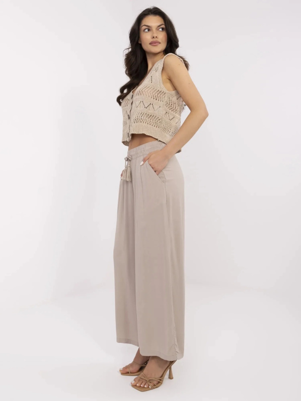 Kalhoty D73761M62237B tmavě lila S