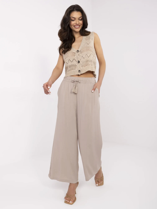 Kalhoty D73761M62237B tmavě lila S