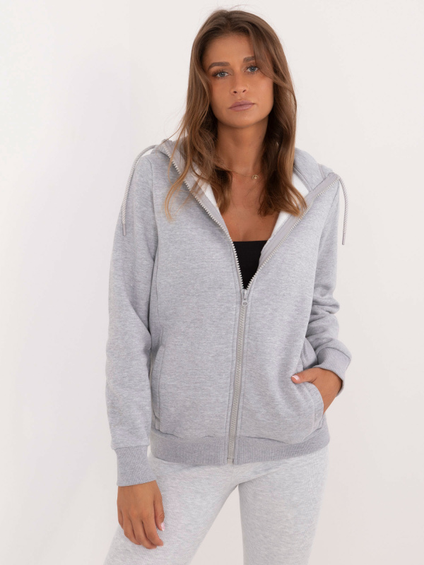 Mikina D10608BC02711B1 šedá S