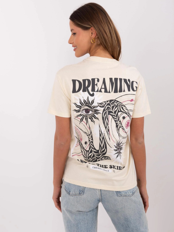 Tričko D12022AC02645H světle béžové XL