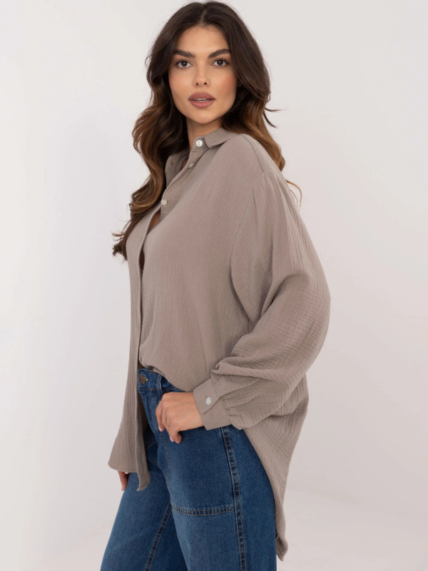 Košile D70032M11066D1 tmavě lila L/XL