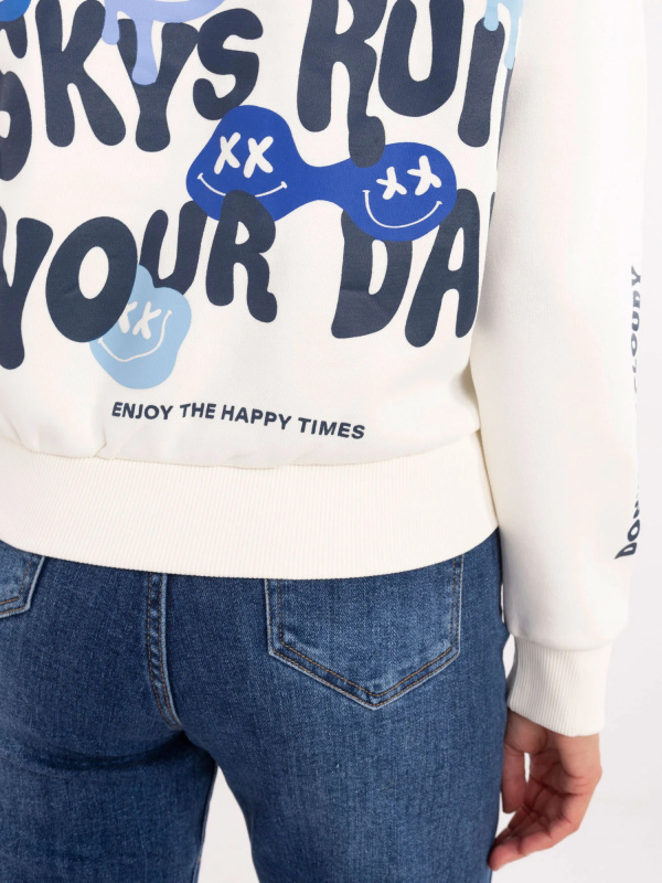 Mikina D10600T02695A bílá XS