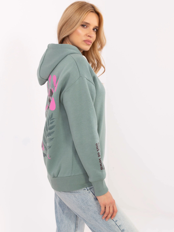 Mikina D10600T02420L pistácie XL