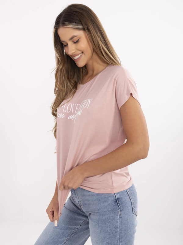 Tričko D12100M02737A Sublevel Barva: Růžová - světle, Velikost: M