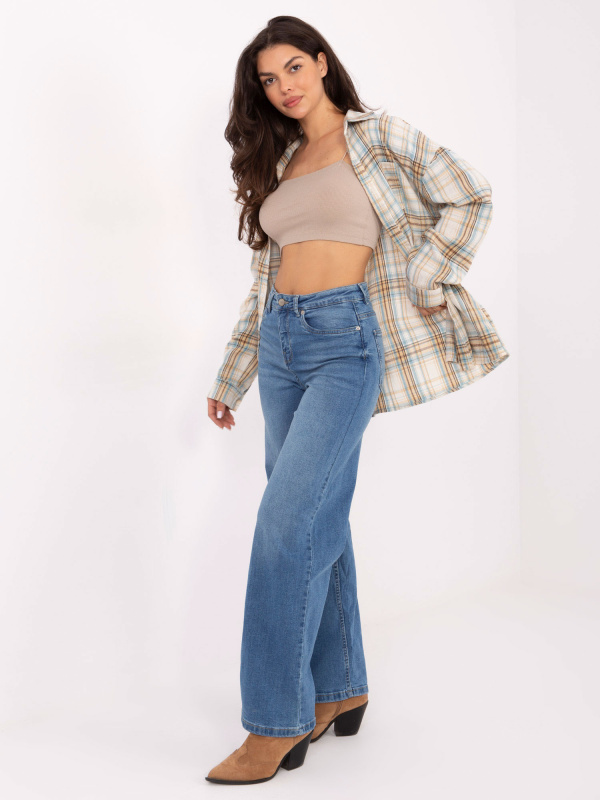 Kalhoty D85083BI62544M319 modrá L