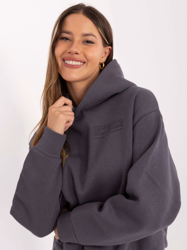 Sublevel Mikina -D10600BI02450D4 Barva: Šedá - tmavě, Velikost: M