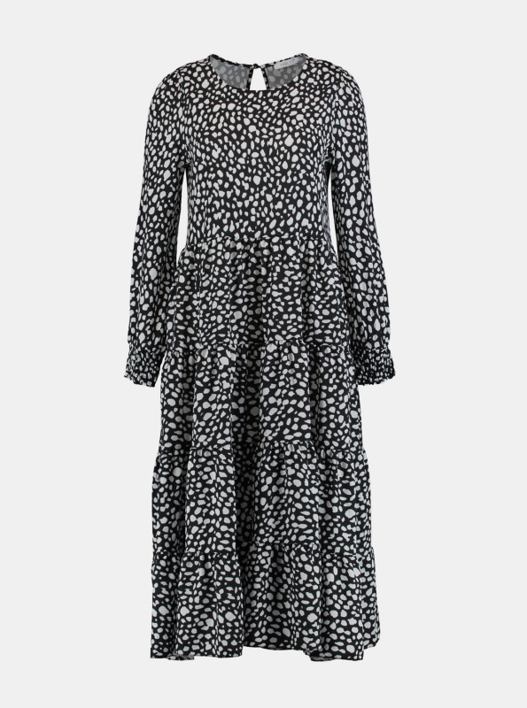 Haily´s Černé vzorované midišaty Hailys - Dámské