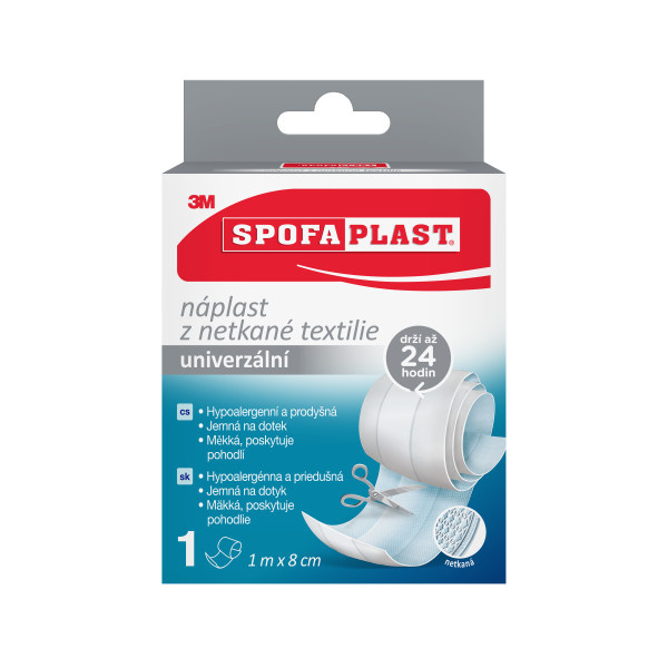 3M™ SPOFAPLAST 864 Náplast z netkané textilie 1 m x 8 cm
