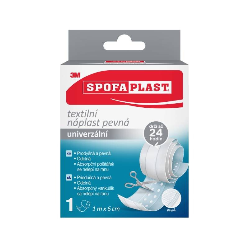 3M™ SPOFAPLAST 254 Pevná textilní náplast 6 cm x 1 m