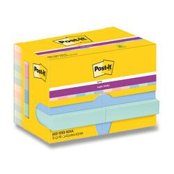 3M Post-it - silně lepicí bloček - 47,6 x 47,6 mm, 12 x 90 l., Soulful