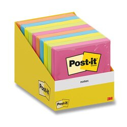 3M Post-it 6820 - samolepicí bloček - 76 x 76 mm, 10 x 100 l., mix barev