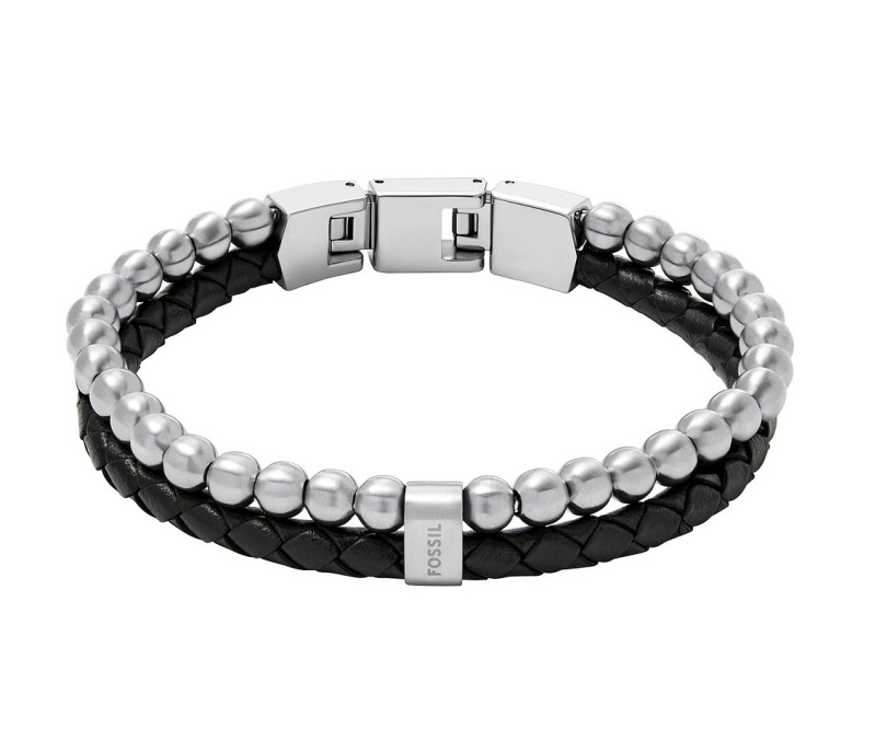 Fossil Stylový dvojitý náramek pro muže JF04855040