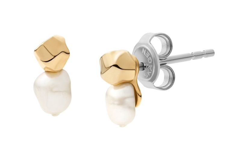 Skagen Půvabné náušnice pecky s pravou perlou Agnethe SKJ1881710