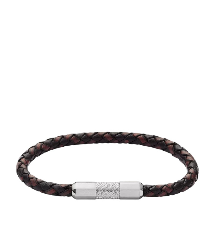 Fossil Kožený náramek pro muže JF04918040
