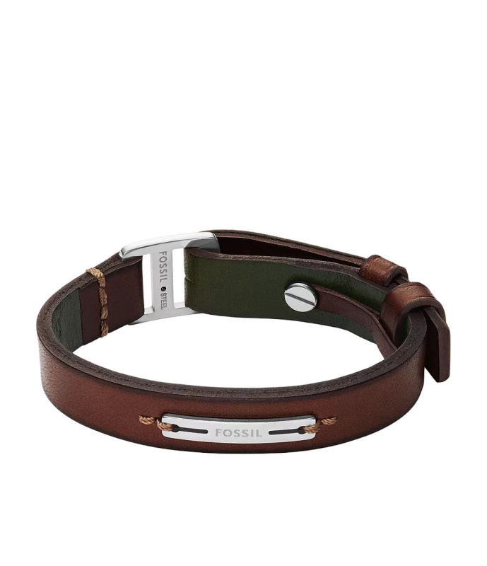 Fossil Stylový kožený náramek pro muže JF04963040