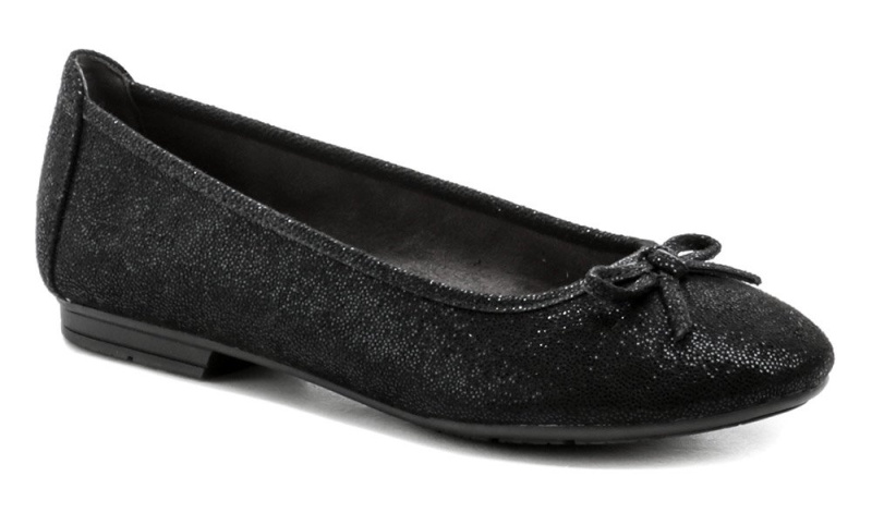 Jana 8-22164-29 černé dámské baleríny šíře H EUR 36