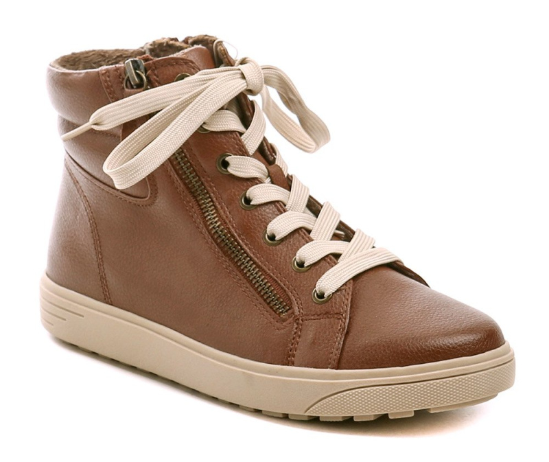 Jana 8-25269-43 cognac dámské zimní boty šíře H EUR 39