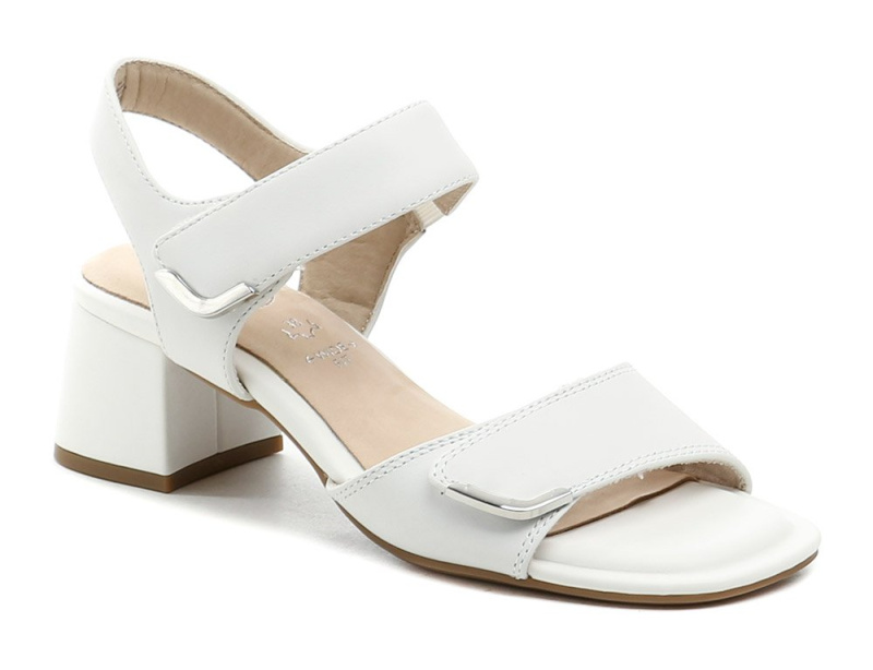 Tamaris Comfort 8-88317-44 bílé dámské sandály na podpatku EUR 39