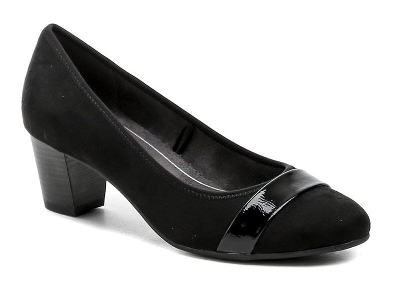 Jana 8-22467-42 černé dámské lodičky šíře H EUR 37