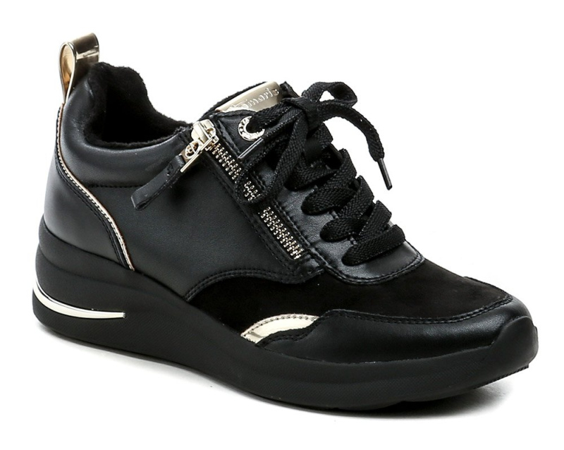 Tamaris Comfort 8-83714-43 černé dámské polobotky na klínku EUR 39