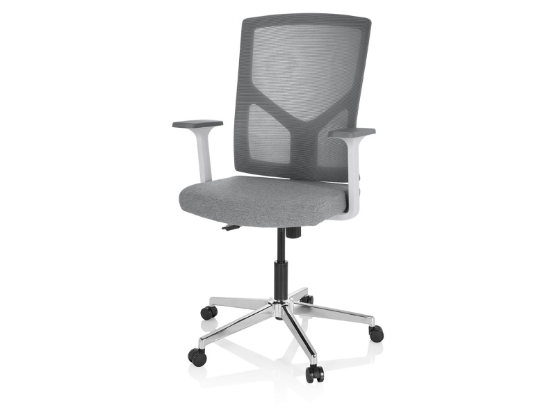 hjh Office Kancelářská židle / Otočná židle Breton Base (šedá)