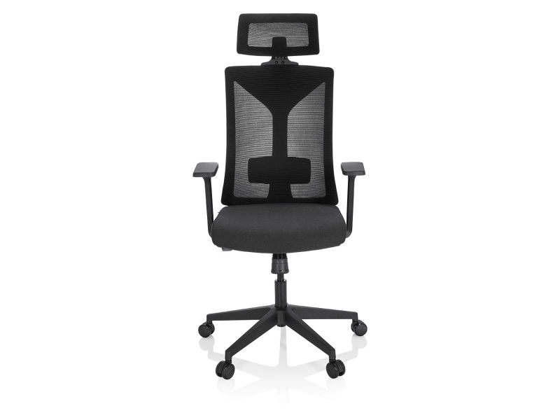 hjh Office Kancelářská židle / otočná židle »Kodiak«, výškově nastavitelná, černá