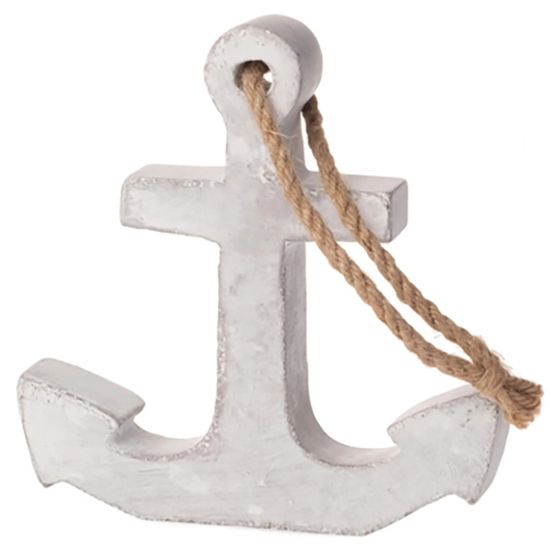 Dekorativní figurka kotva betonová 23,5 x 4 x 22,5 cm