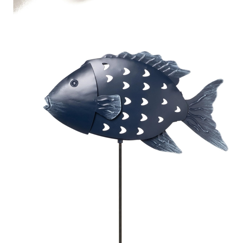 Zápich ryba kovová 112 x 2,5 x 30 cm