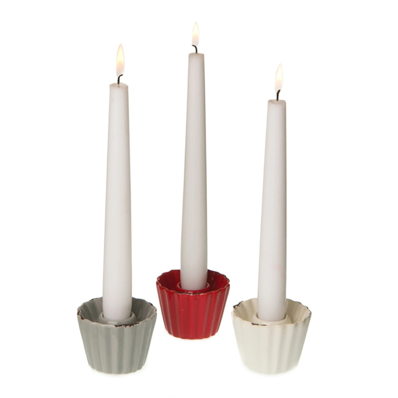 DRAGIMEX Svícen ve tvaru formy na muffin různé barvy pr. 7 x 5 cm, 1 ks