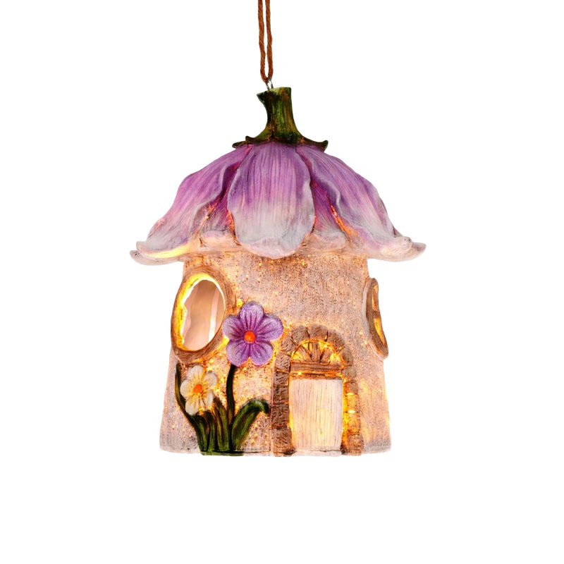 DRAGIMEX LED dekorativní solární domeček z polyresinu 22 cm, 1 ks